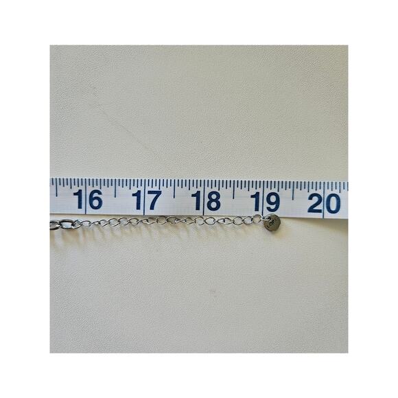 Loft Reverse Set Grey Rhinestone Bib Statement Necklace - Picture 5 of 5